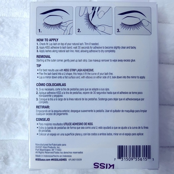 Kiss - Looks so Natural - Eyelashes - 03 & Kiss Super Strong Strip Adhesive - Picture 3 of 5